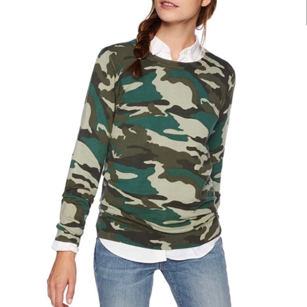 J. Crew Camo Tippi Merino Wool Sweater